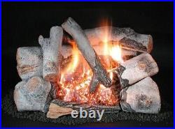 Rasmussen HB18 Natural Gas 18 Chillbuster Birch Log Set with C8 Double Burner