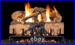 RealFyre Charred Angel Split Oak Log Set 24 with G31 Burner NG