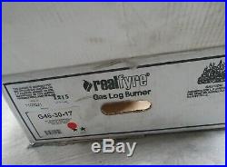 RealFyre Vented Gas Fireplace Burner (G46-30-17), ANSI Certified, 30 Inch