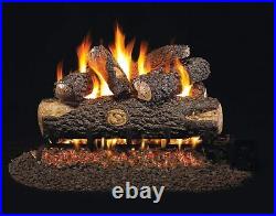 RealFyre Woodland Oak Vented Gas Logs (WO-24) With Vented G4 Burner