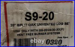Real Fyre 20 Split Oak Standard Gas Logs Log Set Only