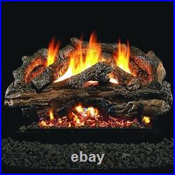 Real Fyre 24 Inch Charred Frontier Oak Vent Free Gas Logs CHFR-24 Logs Only