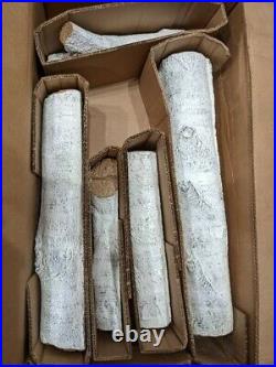 Real Fyre 24 White Birch Vented Natural Gas Logs Set Match Light Never Used