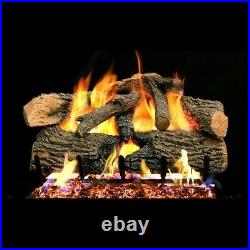 Real Fyre 24-inch Charred Evergreen Oak Gas Logs Set