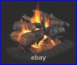 Real Fyre Charred American Oak Vented Gas Logs (CHAO-24), 24-Inch