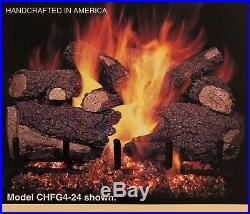Real Fyre Charred Forrest Oak 30 Vented Outdoor Gas Log Propane CHF-30