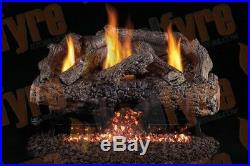 Real Fyre Charred Frontier Oak Vent Free Logs G10 Burner Multiple Options 18