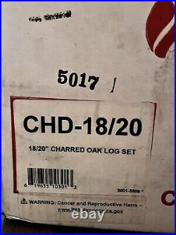 Real Fyre Charred Oak Vented Gas Logs (CHD-18/20) 18 inches NO BURNER