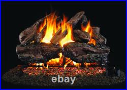 Real Fyre Charred Red Oak 30 Vented Gas Log Natural Gas
