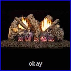 Real Fyre FTO-24 24 in. G19A Series Foothill Oak Vent Free Log Set