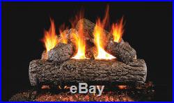 Real Fyre Golden Oak 24 Vented Gas Log Natural Gas R-24 with Variable Remote
