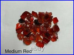 Red Chunky Fire Glass, Medium, Gas Fire Pits, Gas Fireplace, Landscape