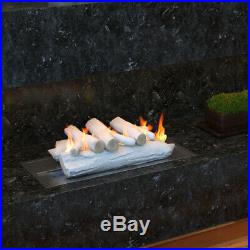 Regal Flame 5 Piece Patio 16 Birch Ceramic Fireplace Gas Log Set