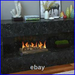 Regal Flame RFA5006 22in 6-Piece Ceramic Fireplace Gas Logs in Oak