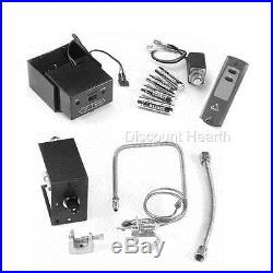 Safety Pilot Valve & On/Off & Hi/Lo Remote Vented Gas Logs Fireplace NG LP
