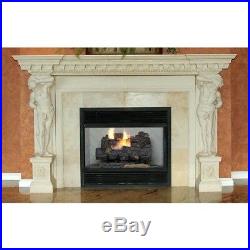 Savannah Oak 18 in. Vent-Free Propane Gas Fireplace Logs with Remote By Emberglow