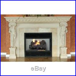 Savannah Oak 18 in. Vent-Free Propane Gas Fireplace Logs with Remote Control