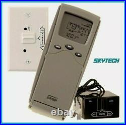 Skytech 3301 Gas Fireplace Millivolt Hand Held Remote Control Thermostat