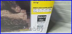 Split Oak Emberglow Gas Log Vent Free with Burner and Logs Made in USA