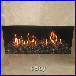 Steel Gas Burner Pan Fireplace Gas Logs Fire Glass Kit. Best Price you'll find