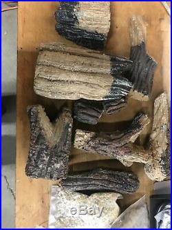 Sure Heat BRO24DBRNL-60 Vented Gas Fireplace Logs, 24, Charred Oak