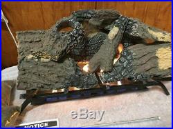 Surefire Vented 24 Fireplace Nature Gas Burner & (7) Piece Log Set SH2474N