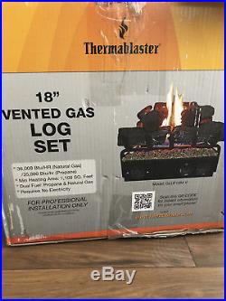 Thermablaster 18 Vented Gas Log Set Fireplace