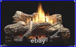 Thermostat 5-piece 24 inch Ceramic Fiber Log Set Natural Gas