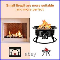 Utheer Small Size Gas Fireplace Logs, White Birch Fireplace Logs 6-Piece, Cerami