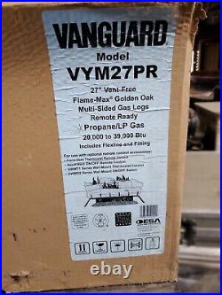 Vanguard Vintage Oak Multi Sided Vent Free Dual Sided 27 in Gas Logs