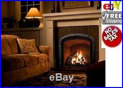 Vent-Free Natural Gas Fireplace 24 in. Large Log Set DIY Insert Heat Kit Burner