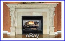 Vent Free Propane Gas Fireplace Oakwood Fire Logs Set Thermostat Emberglow Log