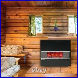 Williams 65k BTU Fireplace-Look Natural Gas Room Heater 70% AFUE